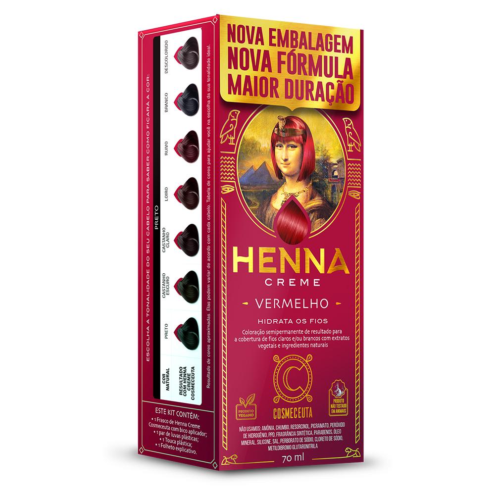 Henna Creme Vermelho Cosmeceuta – Shop Shop Beauty