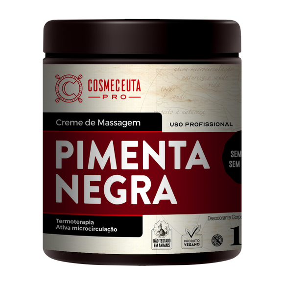 Creme de Massagem Pimenta Negra Cosmeceuta Pro