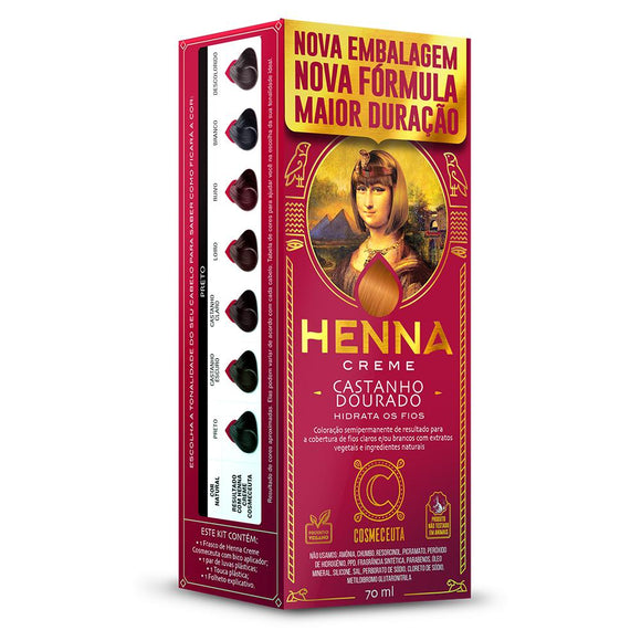 Henna Creme Castanho Dourado Cosmeceuta - Shop Shop Beauty