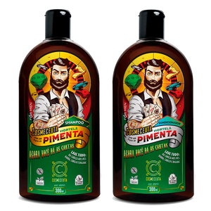 Kit Shampoo e Condicionador Hortelã com Pimenta Cosmeceuta